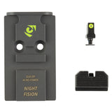 Night Fision Plate + Night Sight ACRO Fits Glock Full Size MOS photo 1