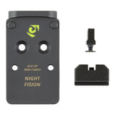 Night Fision Plate + Backup Sight RMR Fits Glock Full Size MOS photo 1