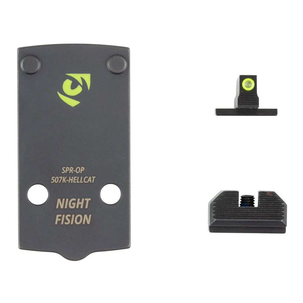 Night Fision Plate + Night Sight 507K Springfield Hellcat