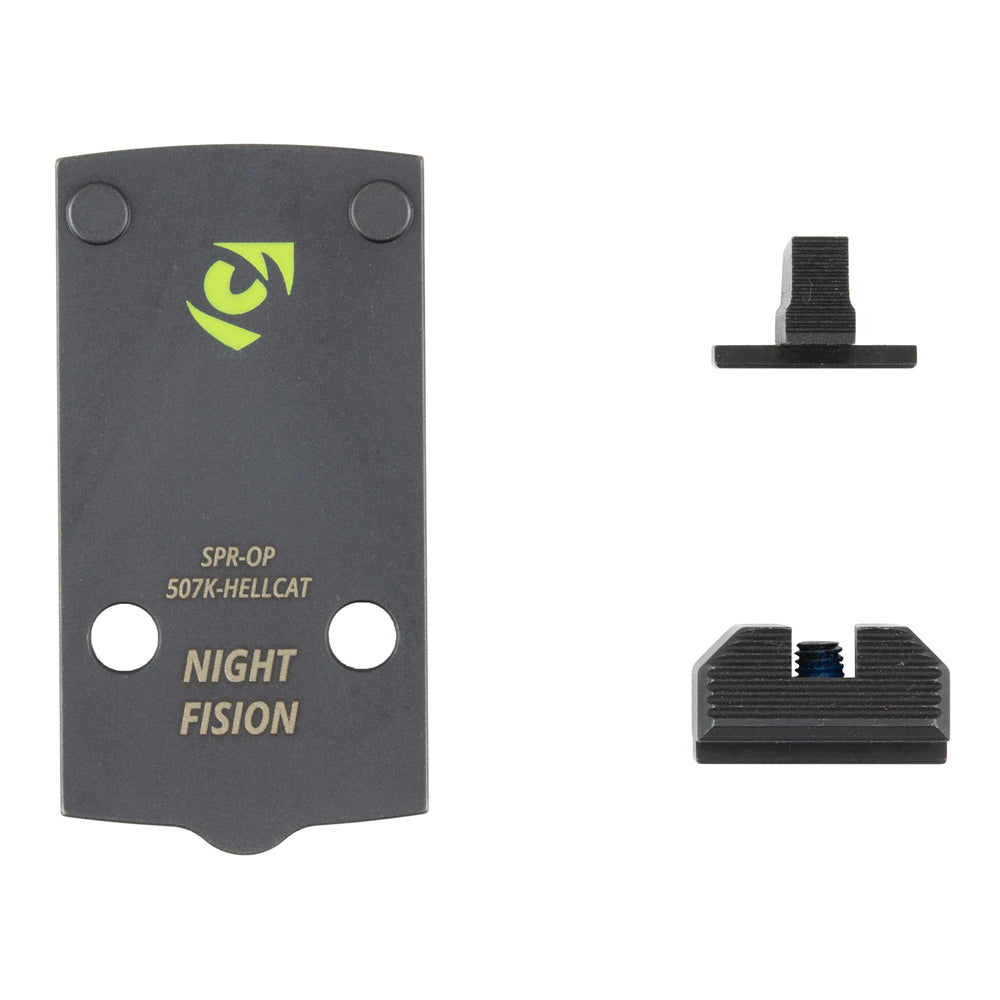 Night Fision Plate + Backup Sight 507K Springfield Hellcat