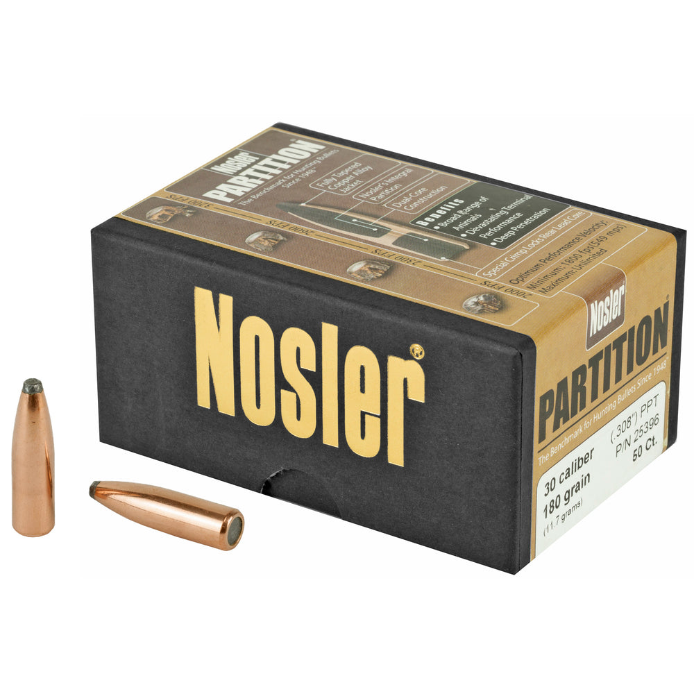 Nosler 30 Caliber 180-Grain PPT Part. 50-Count