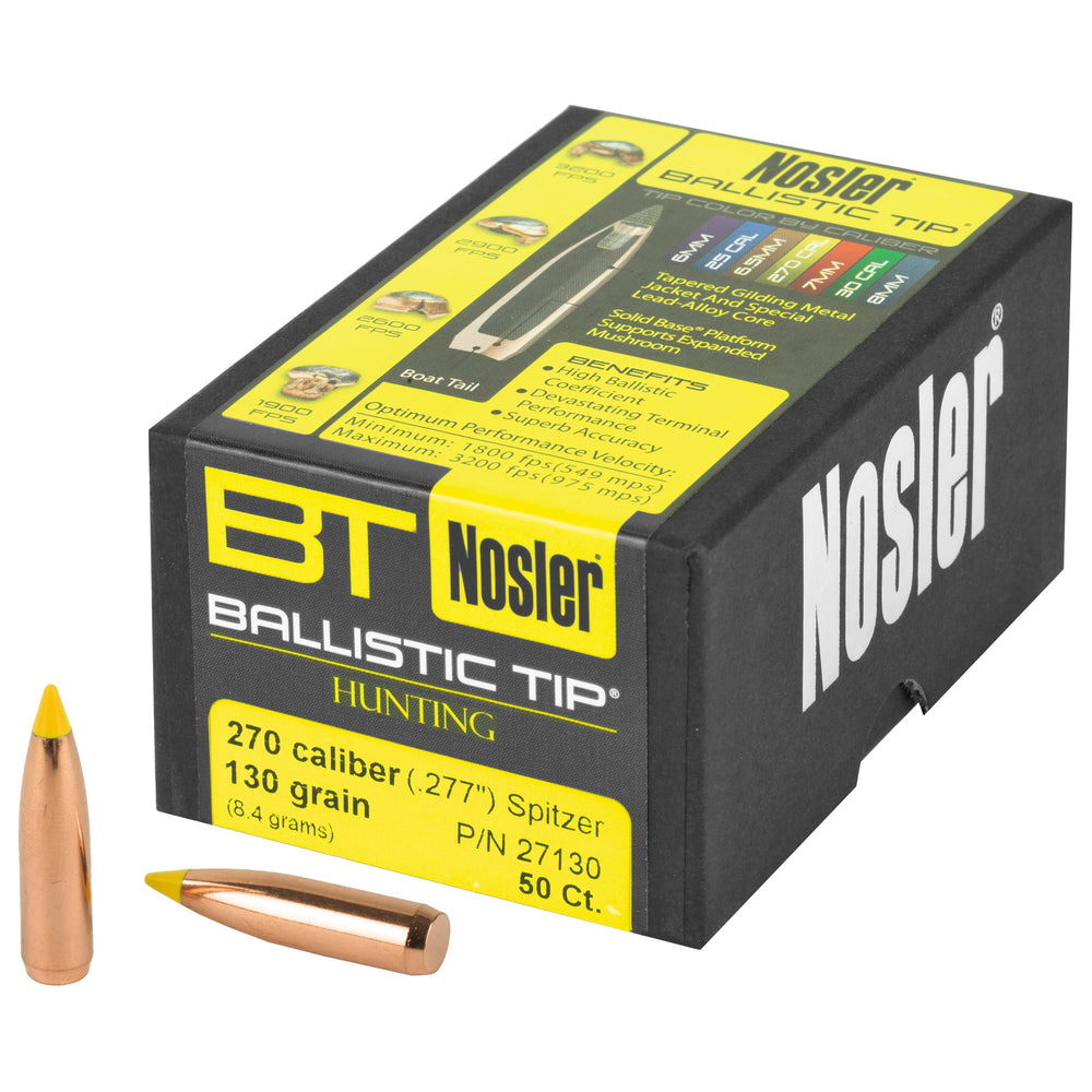 Nosler 270 Caliber 130-Grain 50-Count