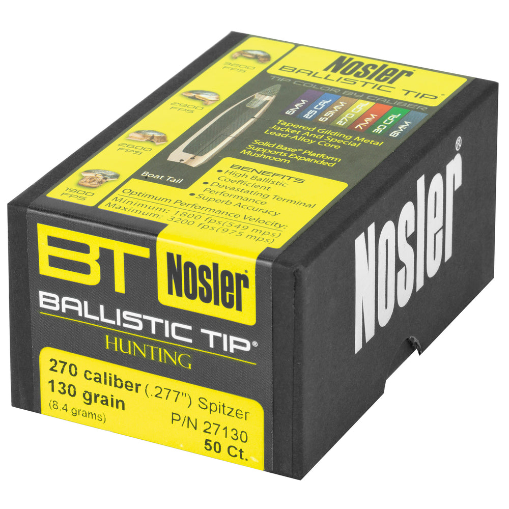 Nosler 270 Caliber 130-Grain 50-Count