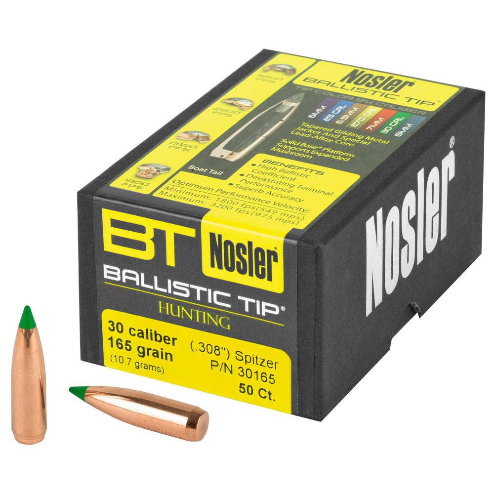 Nosler 30 Caliber 165-Grain 50-Count