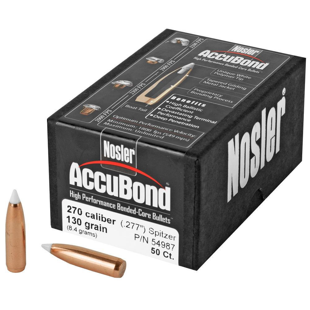 Nosler 270 Caliber 130-Grain Accubond 50-Count