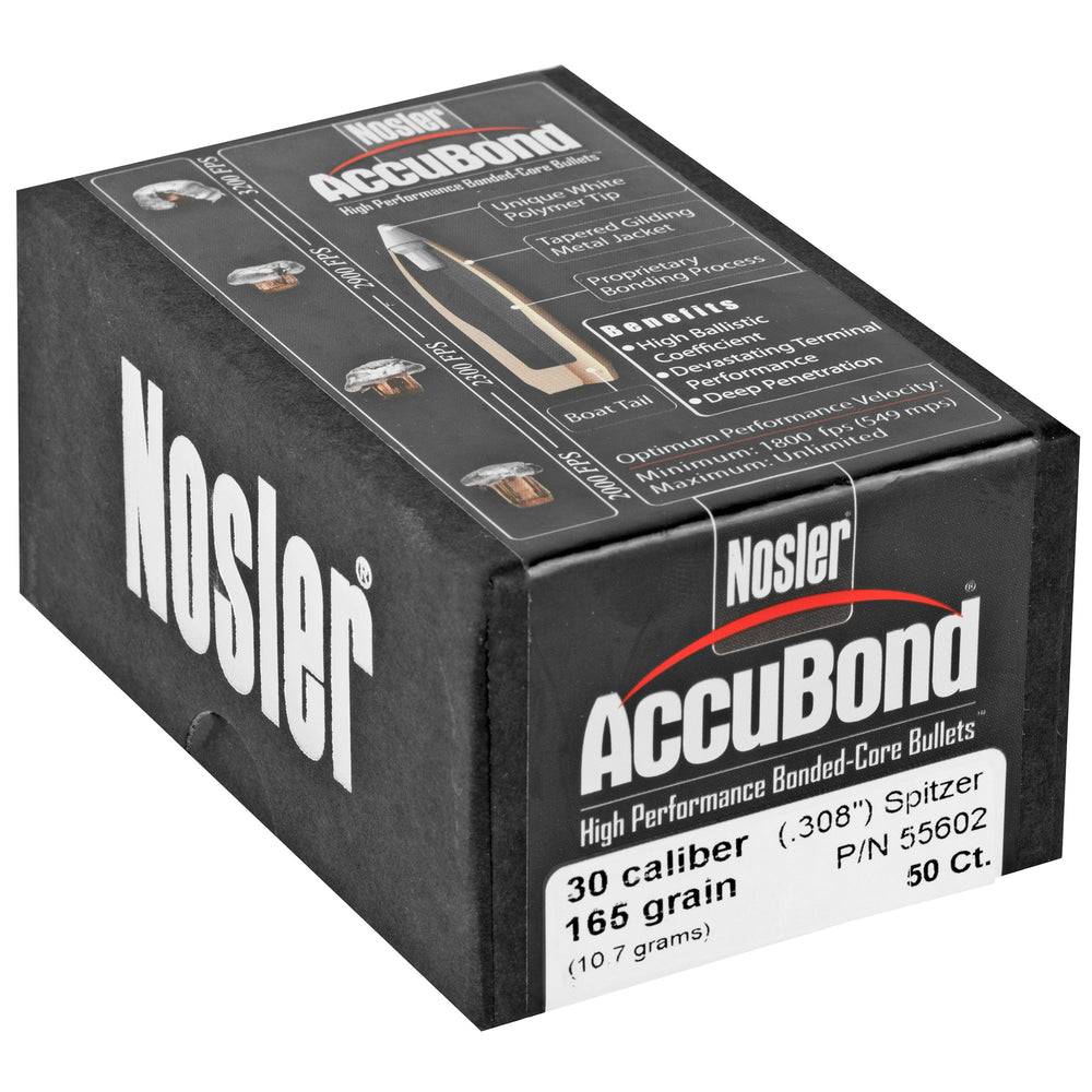 Nosler 30 Caliber 165-Grain Accubond 50-Count
