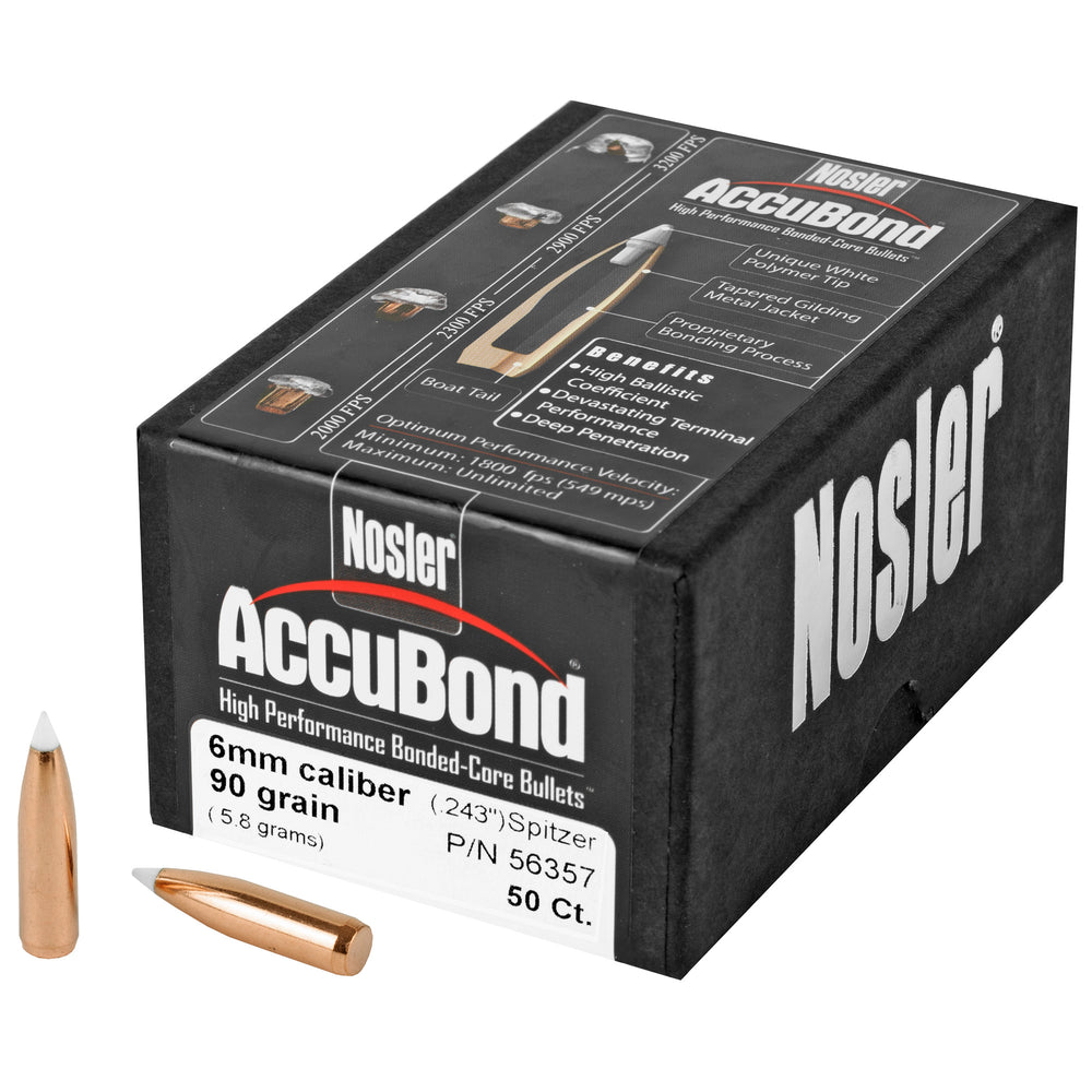 Nosler 6mm 90-Grain Accubond 50-Count