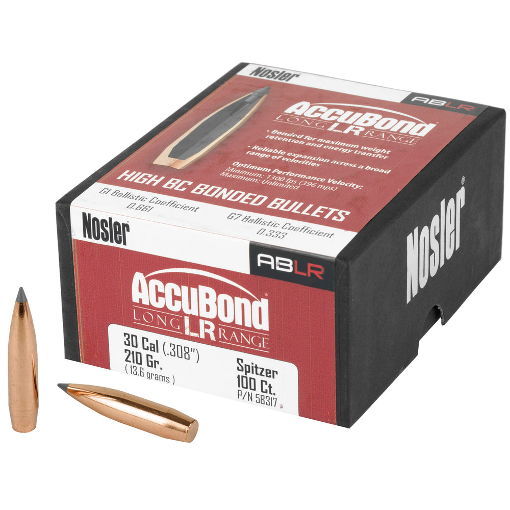 Nosler ABLR 30 Caliber 210-Grain SP 100-Count