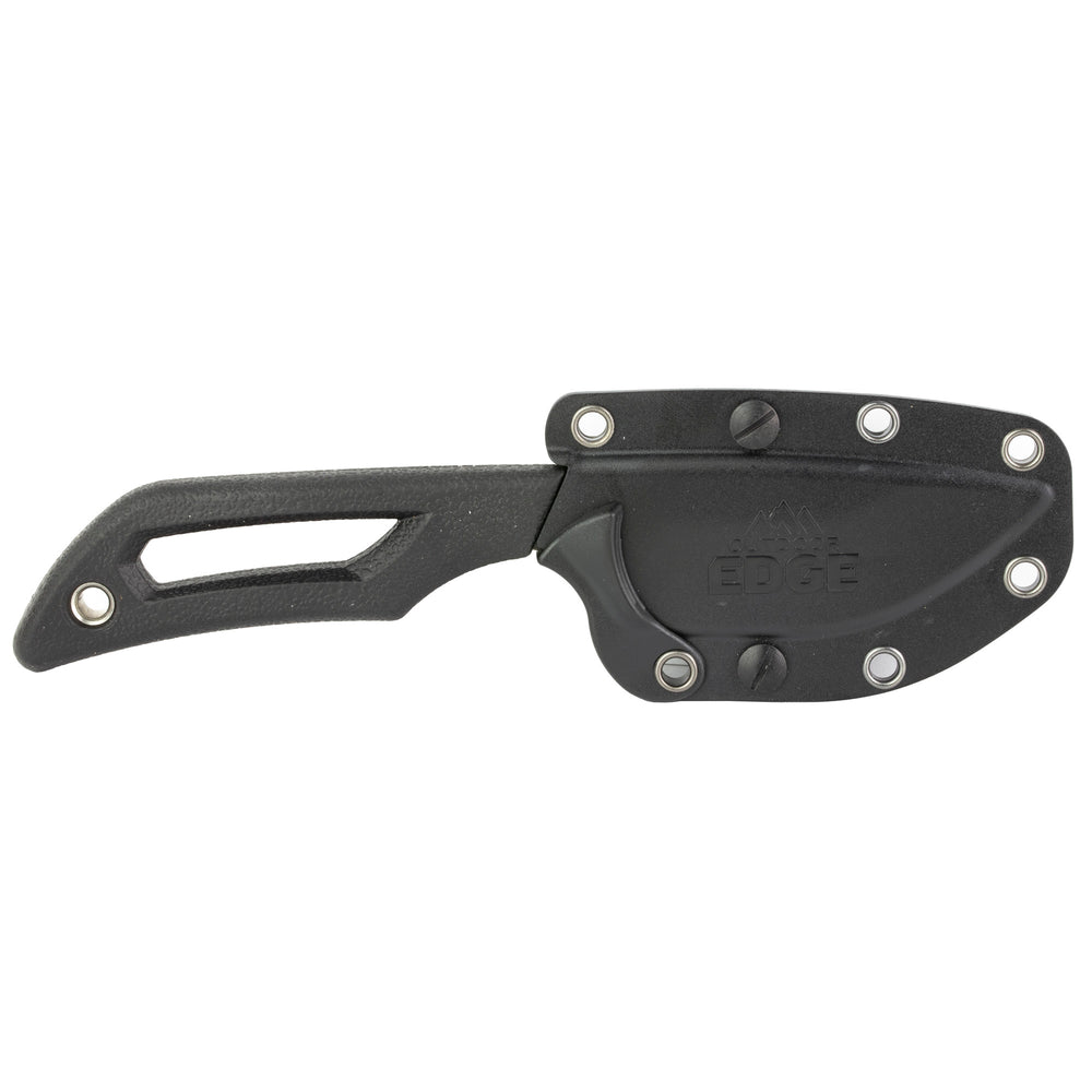 Outdoor Edge Pivot Drop-Point Black with Sheath