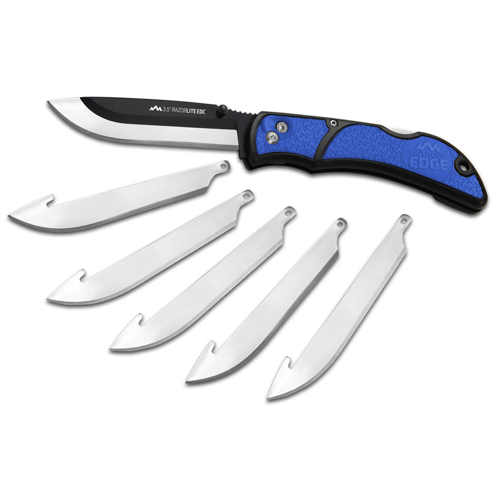 Outdoor Edge Razor-EDC Lite 3.5 6 Blades Blue