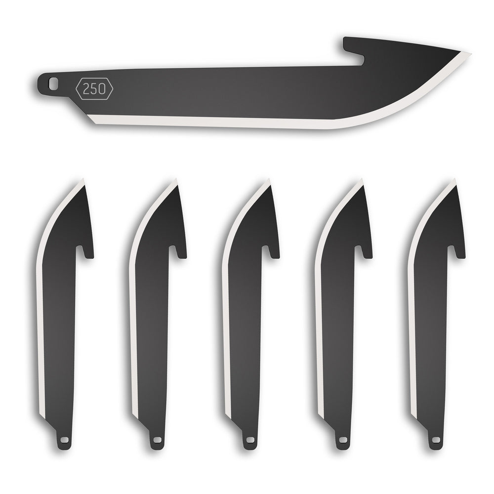 Outdoor Edge Drop-Point 2.5 Blade 6-Pack Black