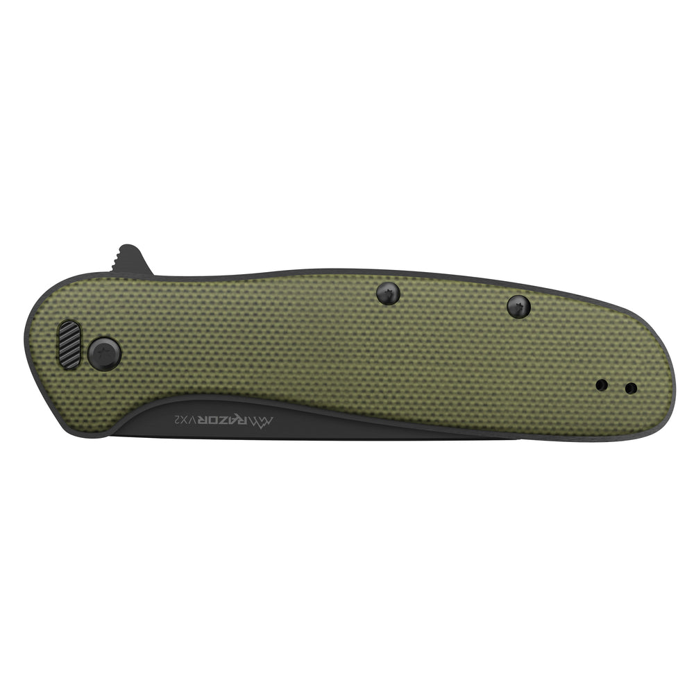 Outdoor Edge Razor VX2 G10 Spring Assist Green · 0D-C