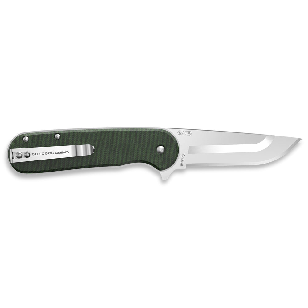 Outdoor Edge Razor VX3 Micarta Green Stainless