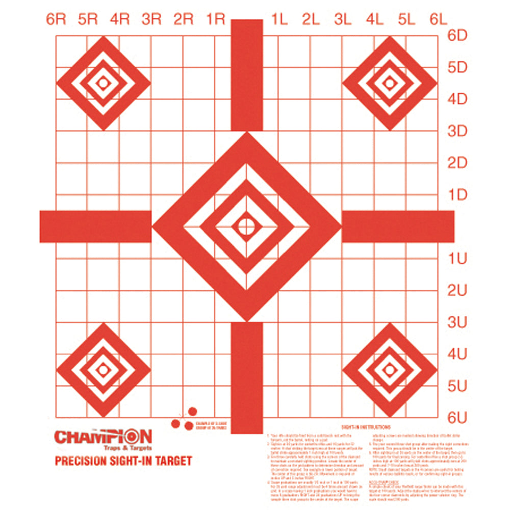 Champion Rimfire Precision Sight-In Target 10-Pack