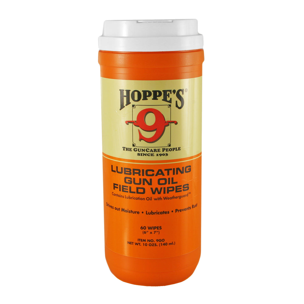 Hoppes Gun Oil Wipes 7X8 120-Count