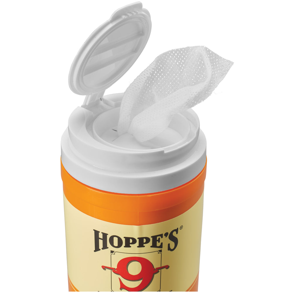 Hoppes Gun Oil Wipes 7X8 120-Count