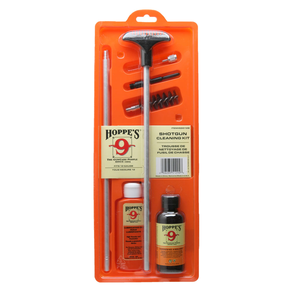 Hoppes 12 Gauge Shotgun Cleaning Kit Clam