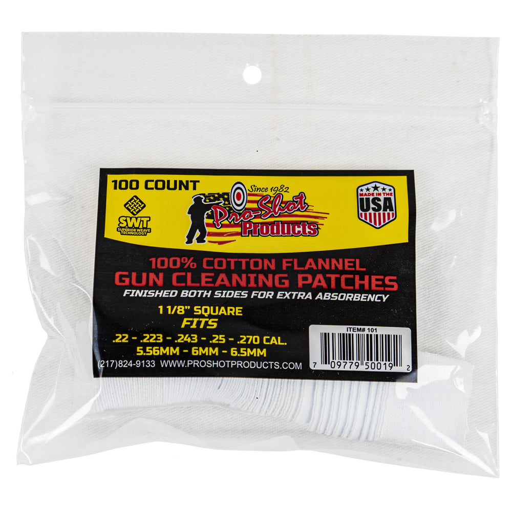 Pro-Shot Patch .22-.270 Caliber 100-Count