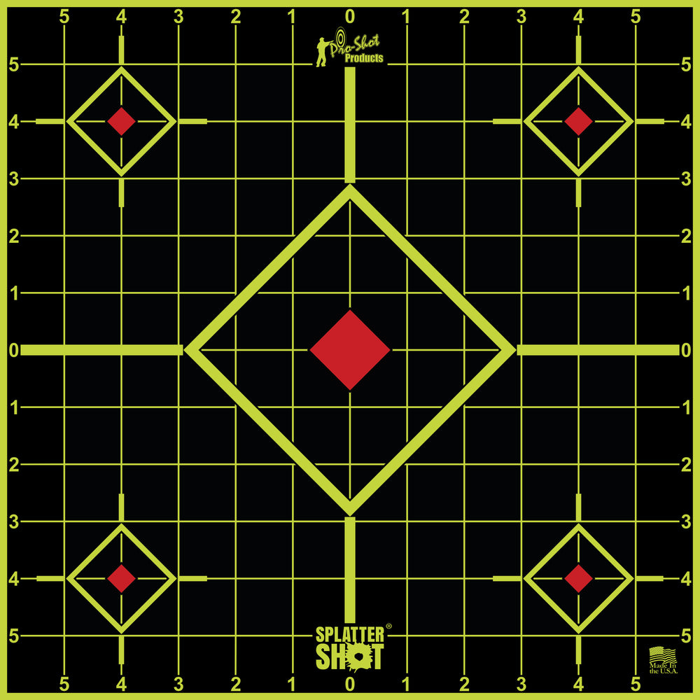Pro-Shot Target 12 Green Sight-In 5-Pack