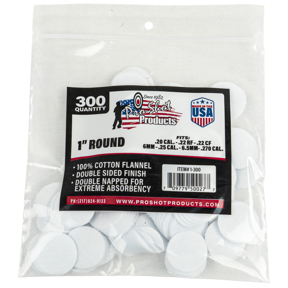 Pro-Shot Patch .22-.270 Caliber 1 300-Count