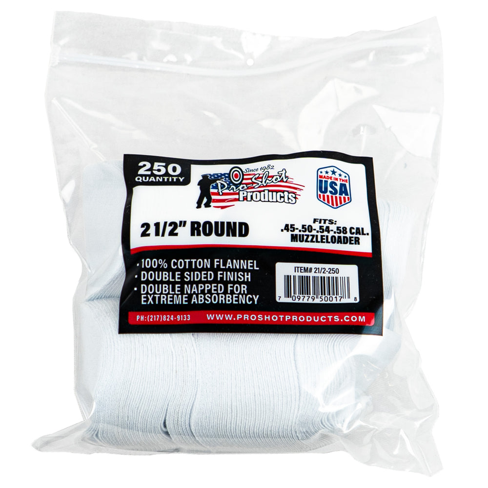 Pro-Shot Patch .45-.58 Caliber 2 1/2 250