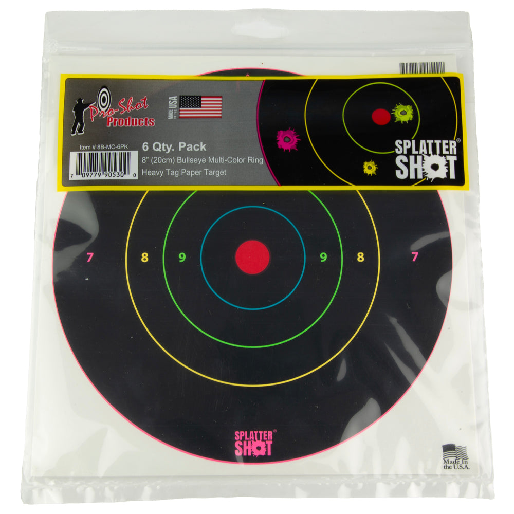 Proshot 8 Multi Clear Bullseye 6-Pack