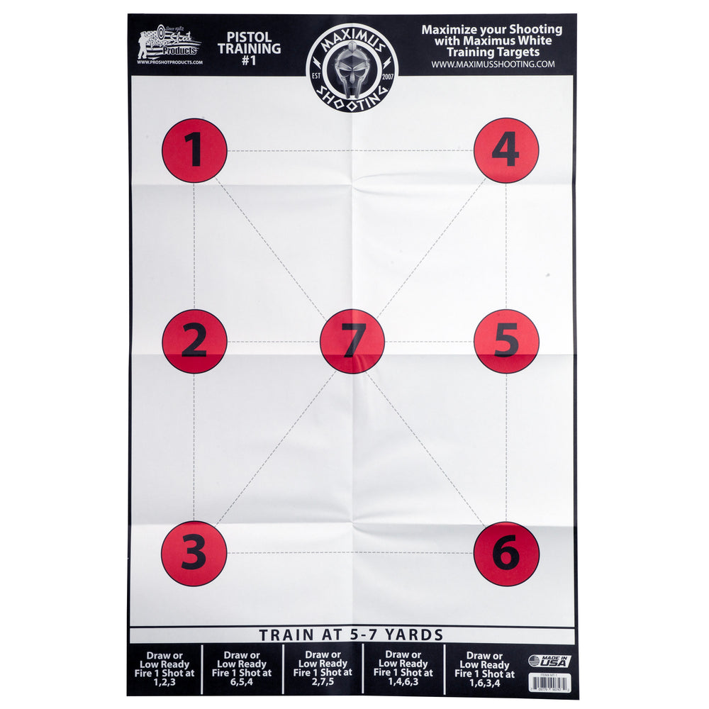Proshot MXM White Pistol Training 6-Pack
