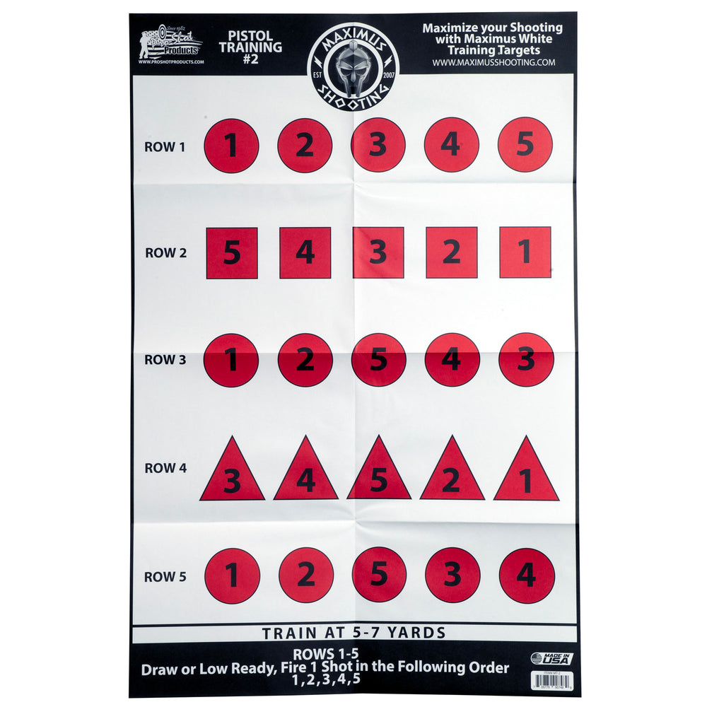 Proshot MXM White Pistol Training 6-Pack