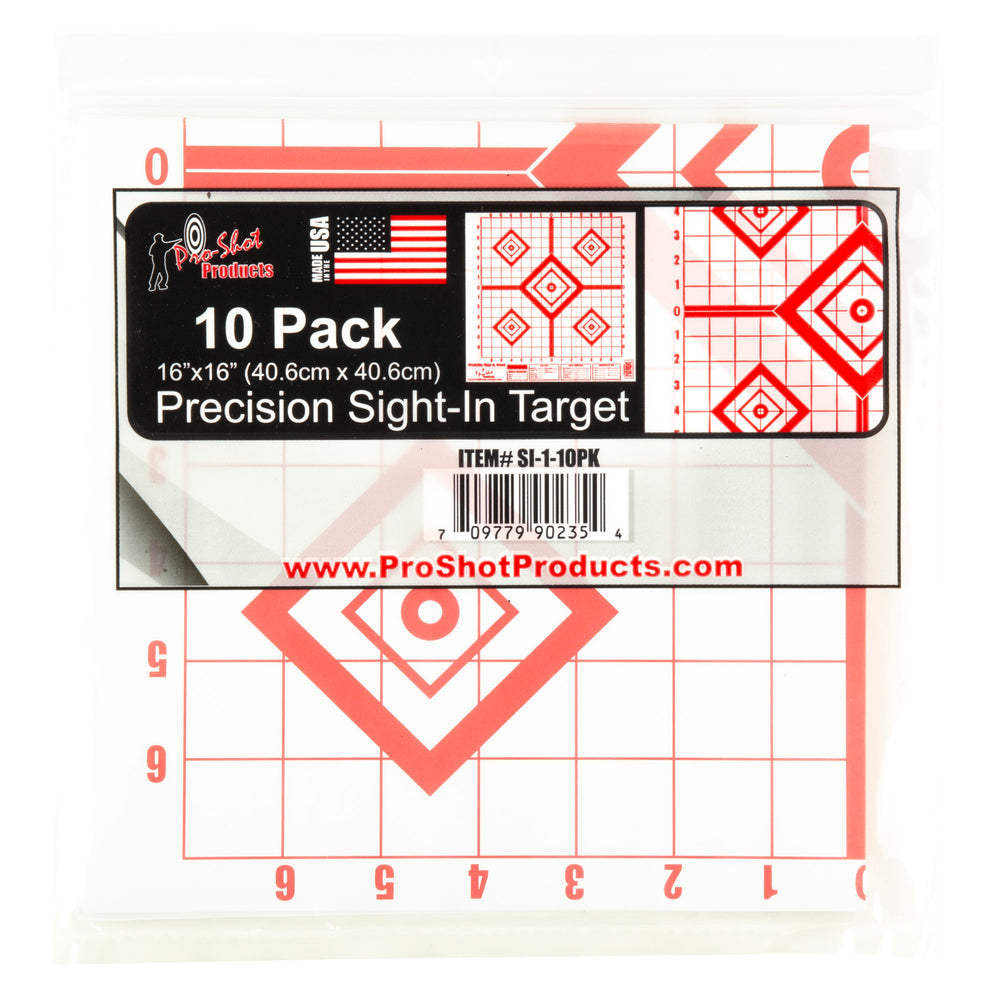 Proshot 16X16 Red Sight In 10-Pack