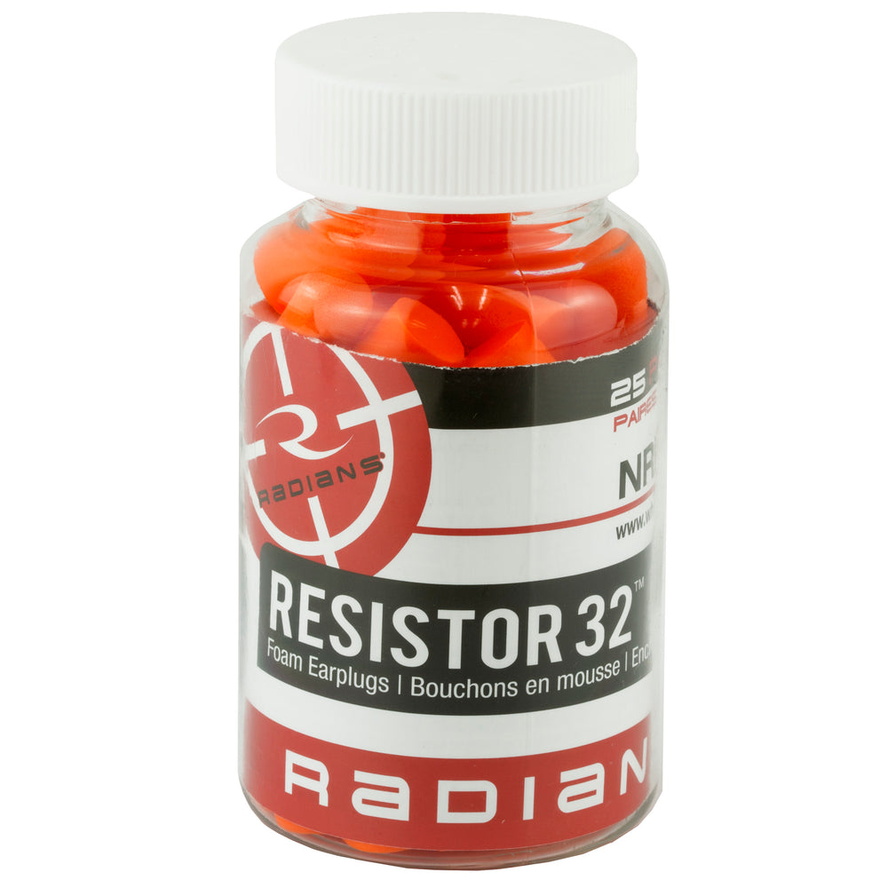 Radians Foam Earplugs NRR32 25-Pack