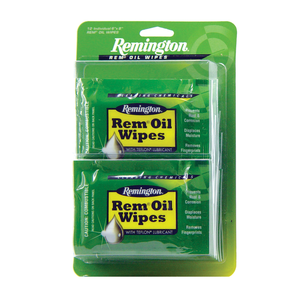 Remington Remington-Oil 6X8 Wipes 12/Box
