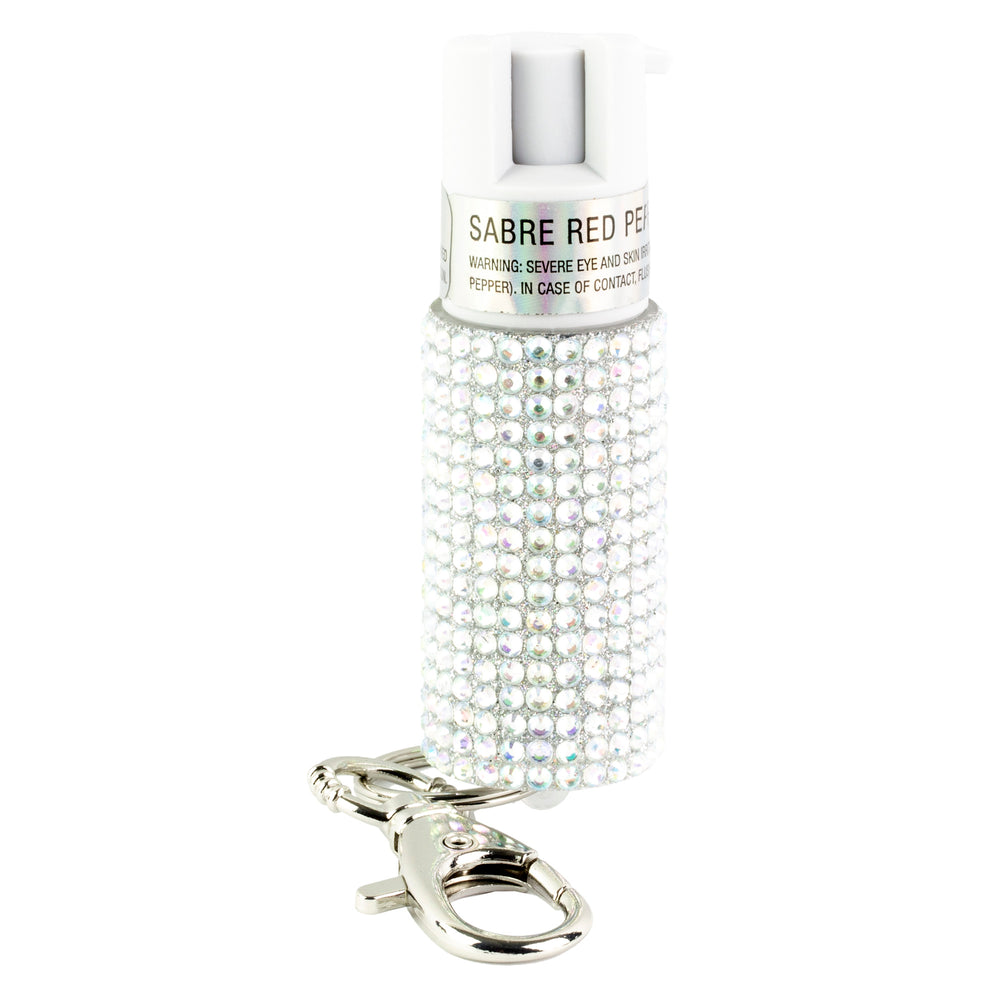 Sabre Jeweled Spray W/Key Ring Silver