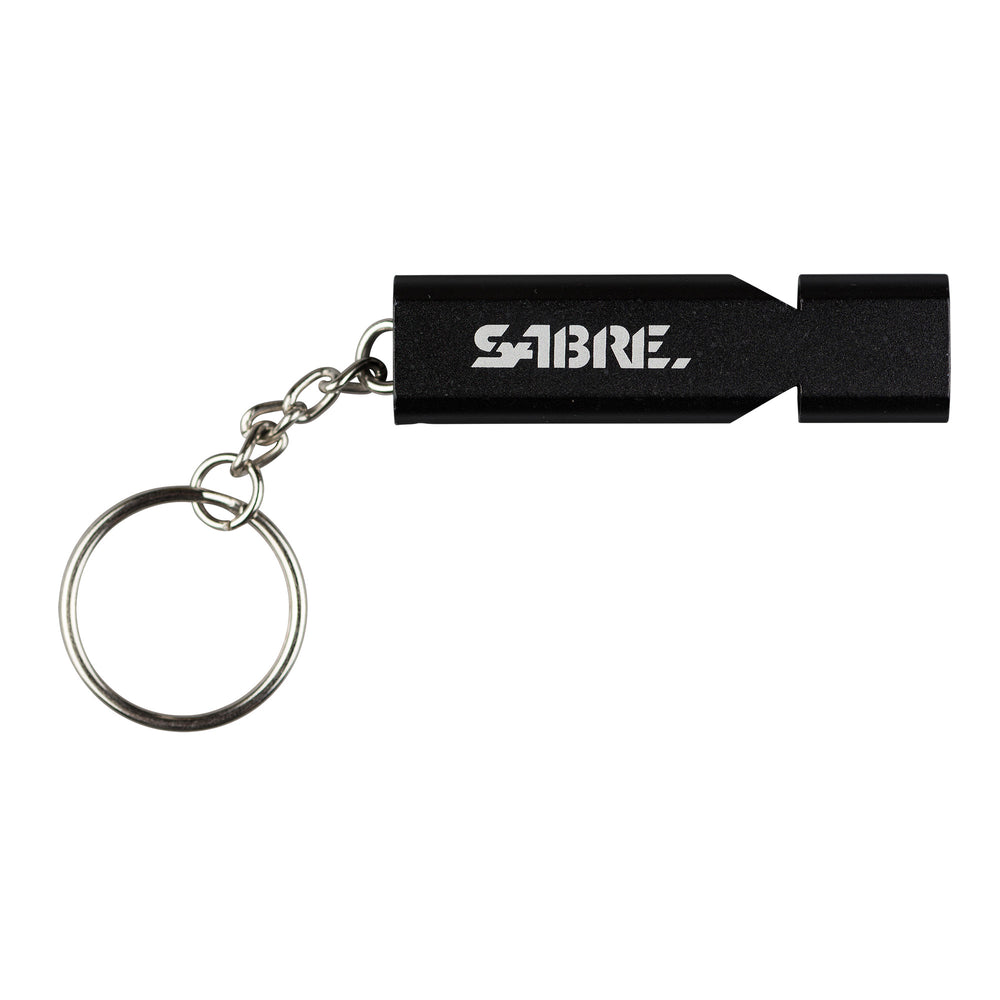 Sabre Whistle W/Lanyard Black