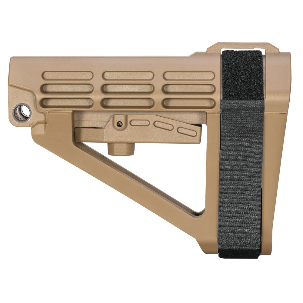 SB Tactical SBA4 AR Pistol Brace 5 Pos FDE