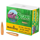 Sierra Matchking .224 80-Grain 500-Count photo 1
