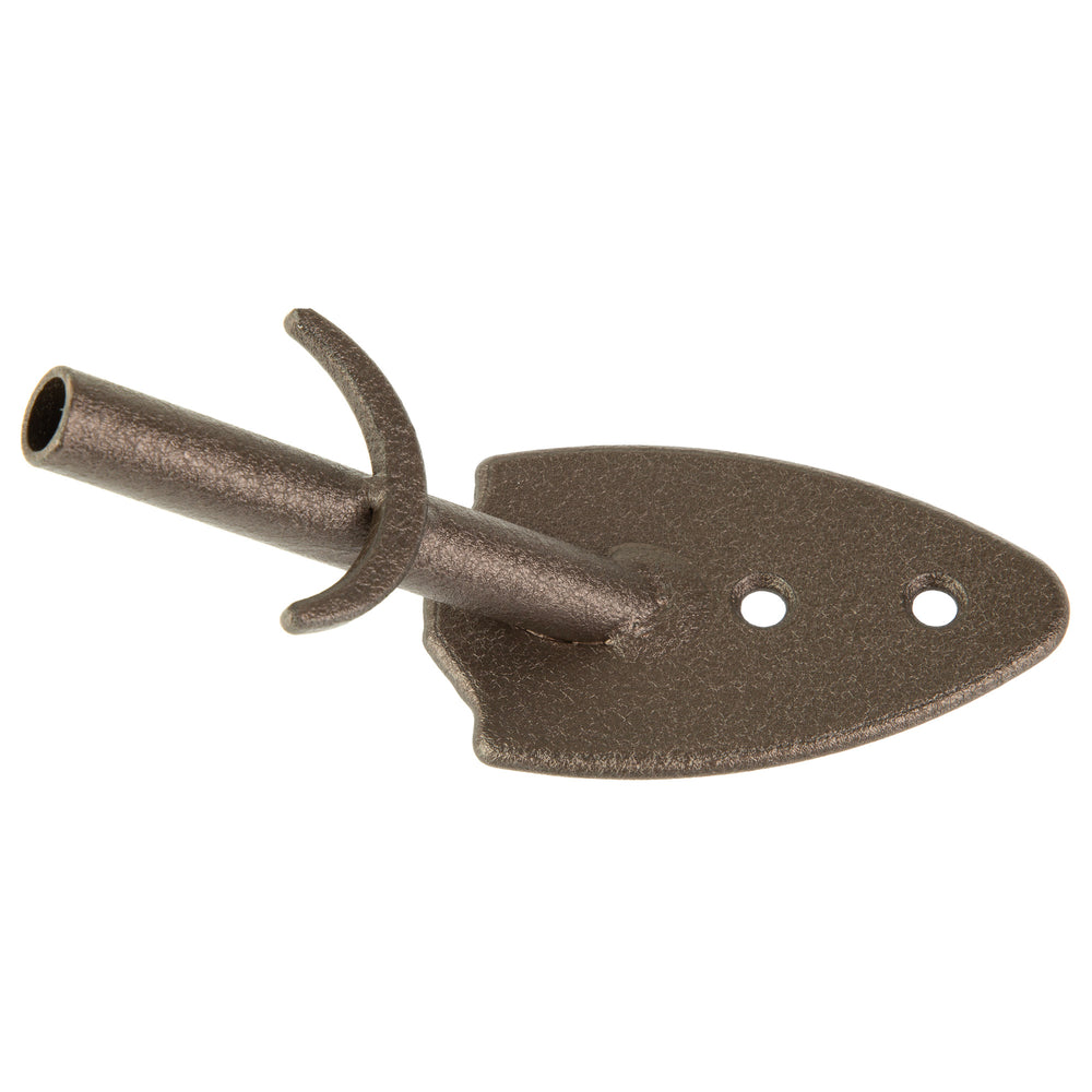 Skull Hooker Flush Wall Mount Brown