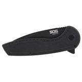 SOG Aegis FLK 3.25 Drop Point Black photo 3