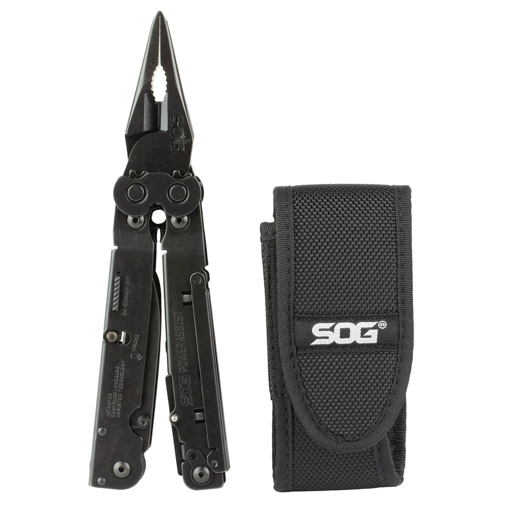 Sog Powerassist Black with Sheath