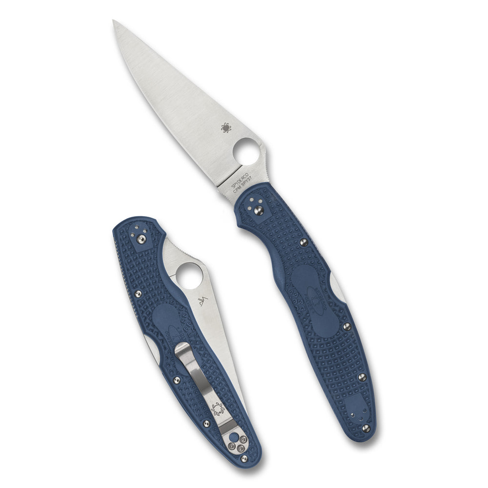 Spyderco Police 4 Lightweight 4.38 Blue/Silver