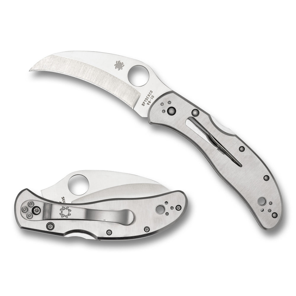 Spyderco Harpy Clipit Stainless 2.75 Silv