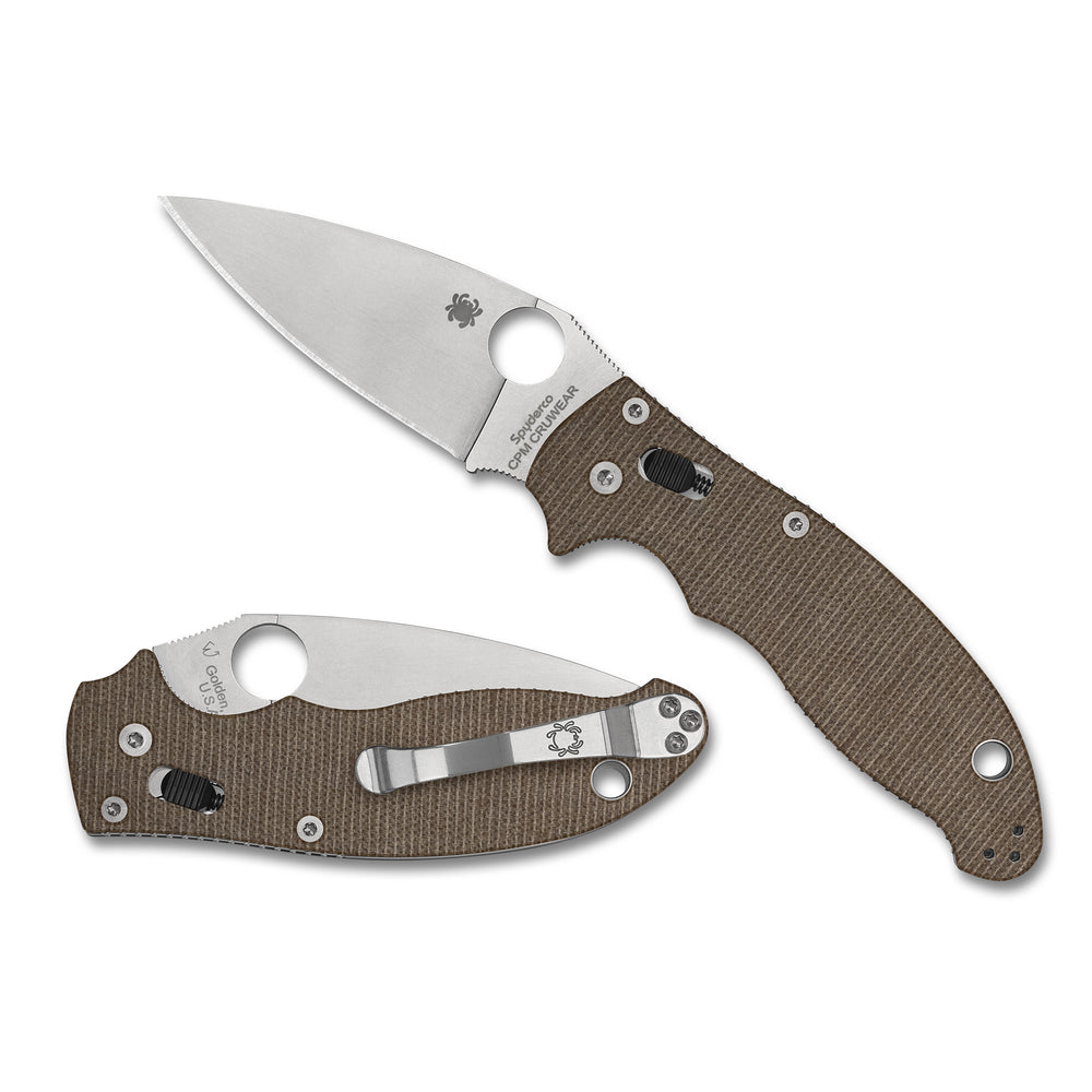 Spyderco Manix 2 Brown Canvas CPM