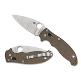 Spyderco Manix 2 Brown Canvas CPM photo 1