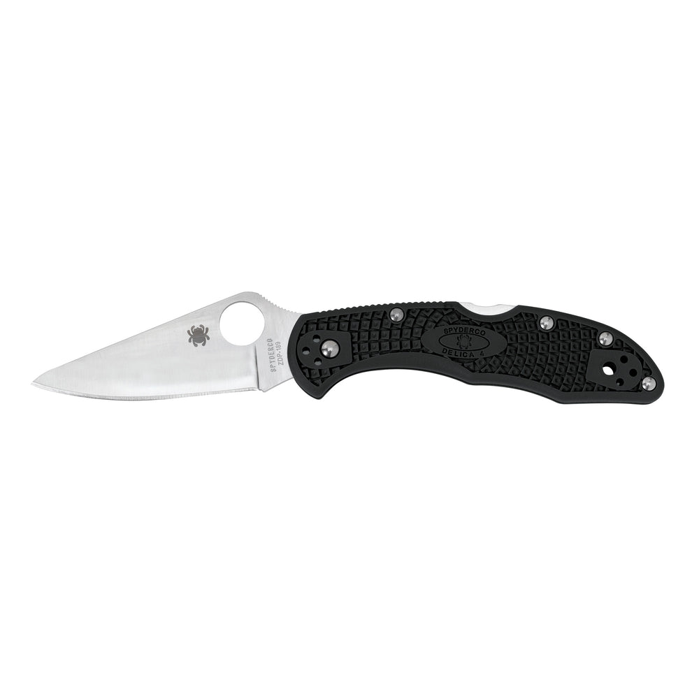 Spyderco DELICA4 Black FFG Plain Edge