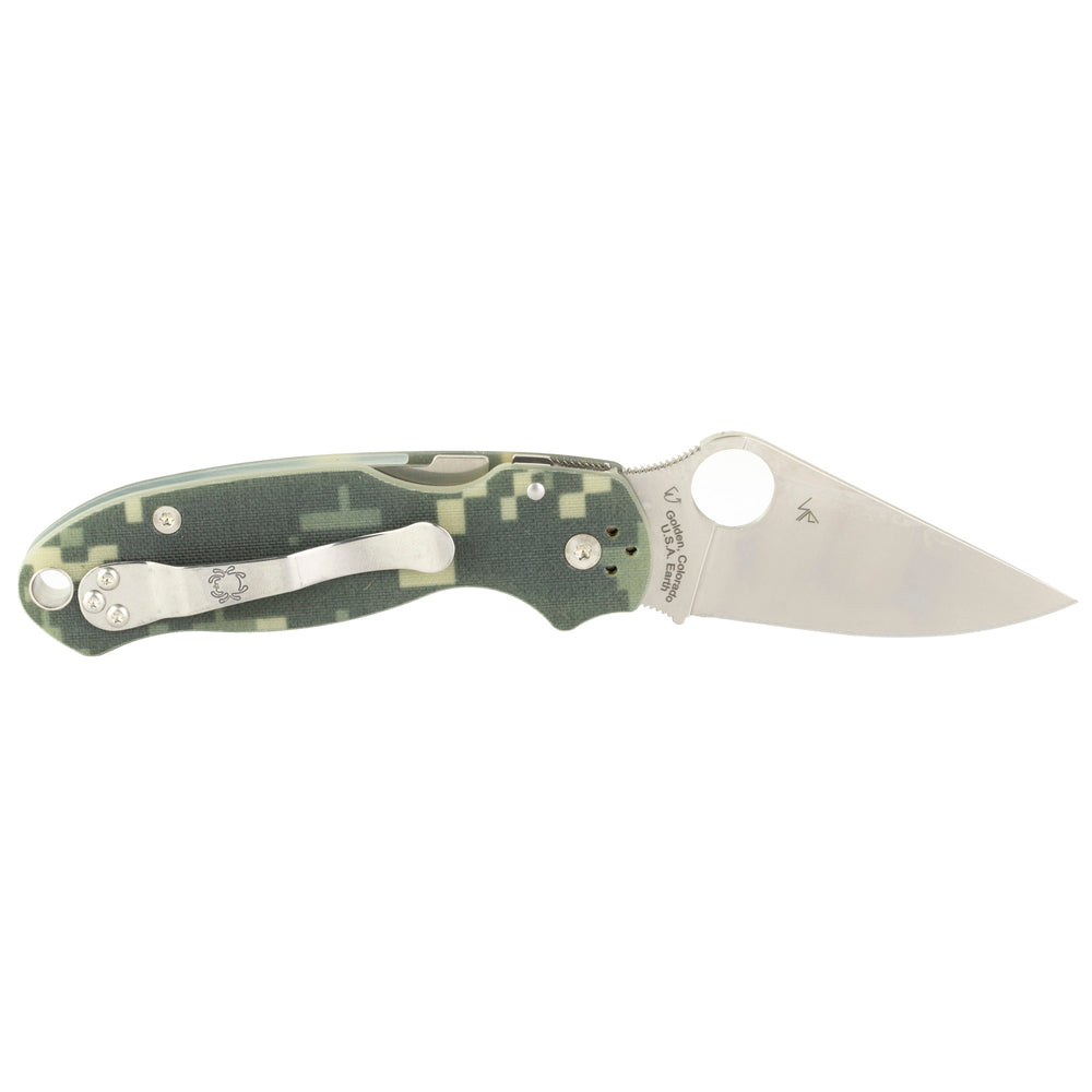 Spyderco PARA3 G10 Camo Plain Edge