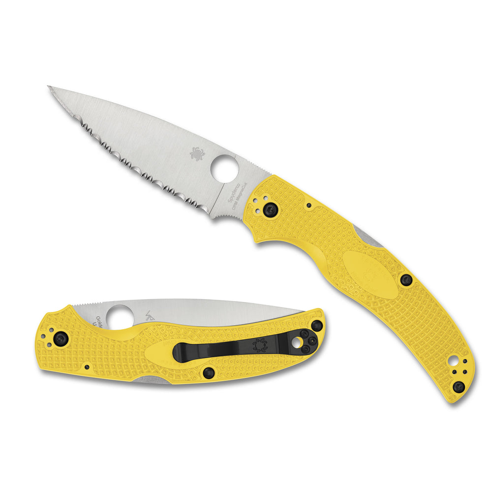 Spyderco Native CHF Salt Lightweight Yellow Serrated