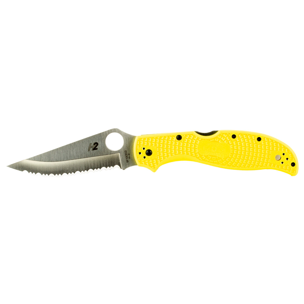 Spyderco Stretch 2 XL Lightweight Slot Yellow Serrated