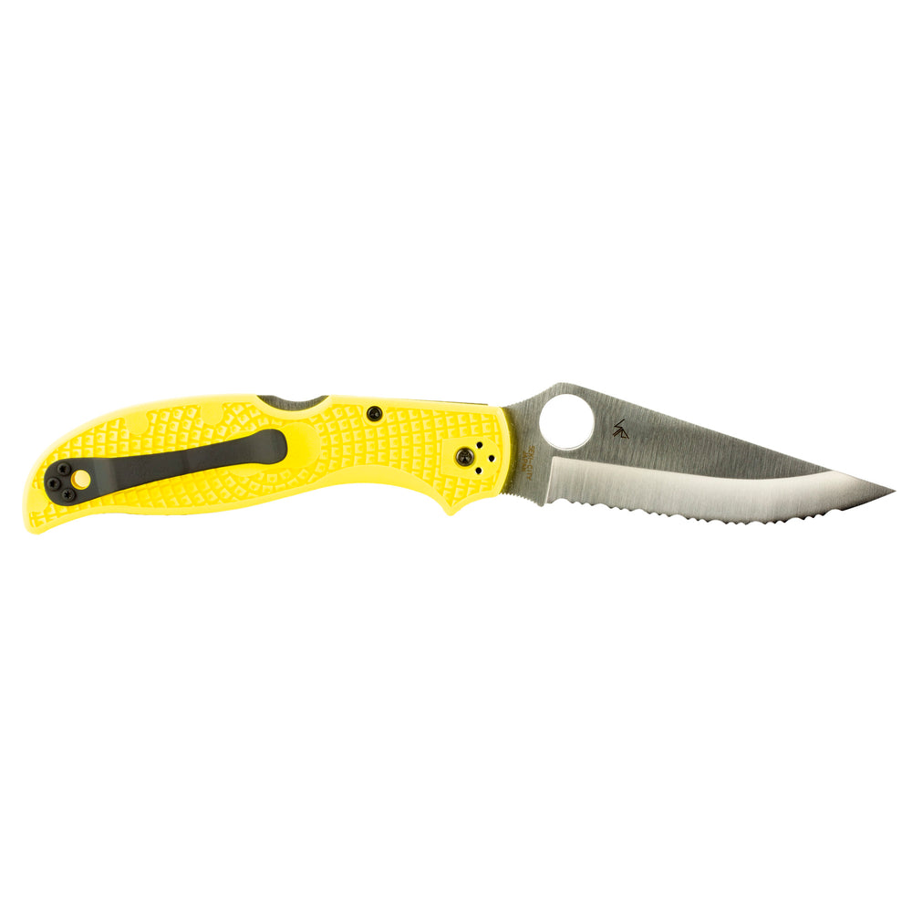 Spyderco Stretch 2 XL Lightweight Slot Yellow Serrated