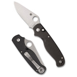 Spyderco Buttonup CF Pe 3.27 Black/Silver photo 1
