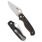 Spyderco Buttonup CF PS 3.27 Black/Silver photo 1