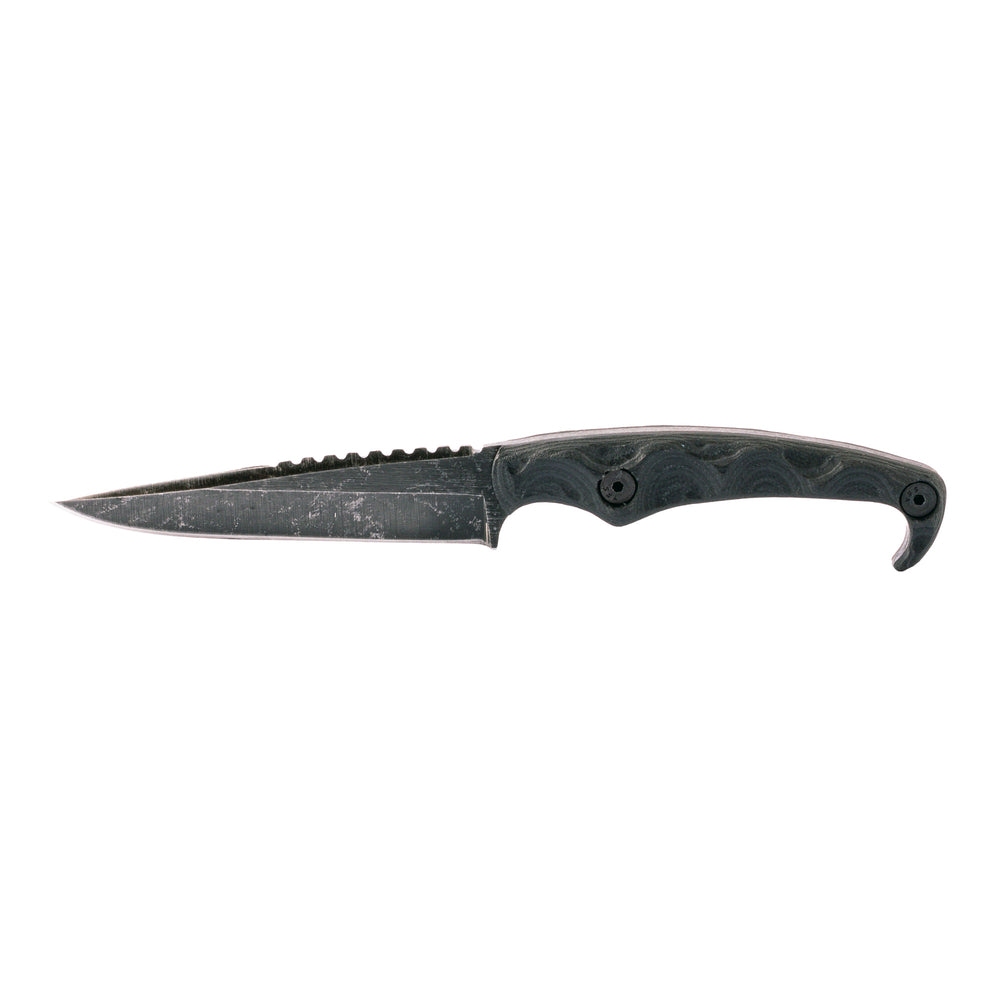Stroup MK2 4 Acid Etched Black with Sheath